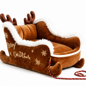 Jingle Nap Pet Bed in Dasher's Sleigh